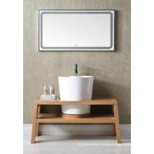 Wooden One Main Cabinet Mirrored Modern Bathroom Cabinet (JN-8814199A)